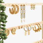 Wood 30 Pair Earring Display
