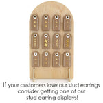 Tiny Dagger Stud Earrings