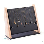 High Quality Jewelry Multi-Necklace Bracelet Display Ramp: Beige Velvet