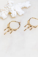 Rain Hoops -18K Gold Plated