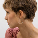 Japanese Seed Bead Hoops- multiple colorways: Bone & Black
