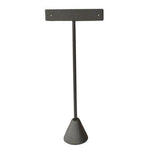 Leather Earring T Stand Showcase Display Organizer : Black Leather