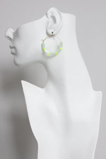 Bauhaus Hoops | Mint Green + Yellow Neon