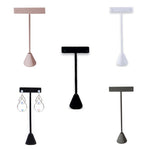 Leather Earring T Stand Showcase Display Organizer : Black Leather