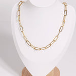 Natural Wood & Leather Necklace Display: Black / Medium