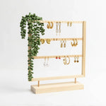 Wood 30 Pair Earring Display