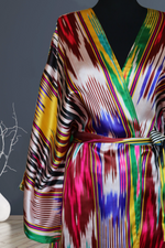 One-of-a-Kind Vintage Silk Ikat Kimono