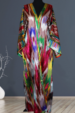 One-of-a-Kind Vintage Silk Ikat Kimono