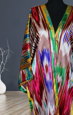 One-of-a-Kind Vintage Silk Ikat Kimono
