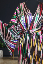 One-of-a-Kind Vintage Silk Ikat Kimono
