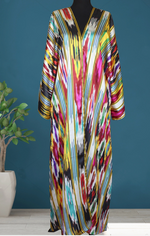 One-of-a-Kind Vintage Silk Ikat Kimono