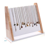 High Quality Jewelry Multi-Necklace Bracelet Display Ramp: Beige Velvet