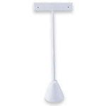 Leather Earring T Stand Showcase Display Organizer : Black Leather