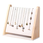High Quality Jewelry Multi-Necklace Bracelet Display Ramp: Beige Velvet